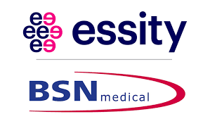 Logos of Essity and BSN Medical, healthcare companies.
