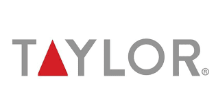 Minimalistic logo design with grey and red elements.